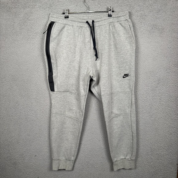 Nike Joggers Mens XXL Gray Tech Fleece‎ Sweatpants Gym Lounge Pants Athletic - Picture 1 of 16